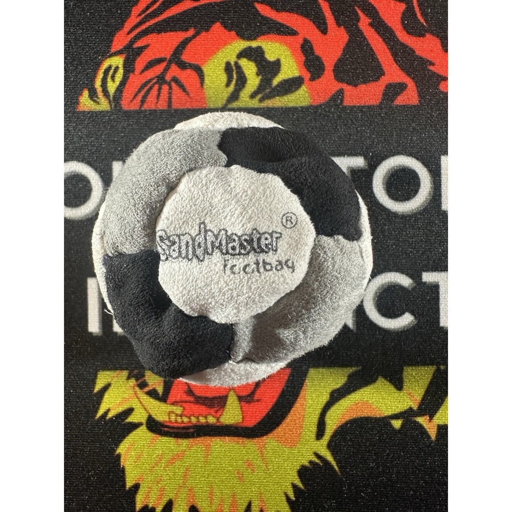 World Footbag SandMaster Footbag Hacky Sack Andy Linder White Gray Black NEW